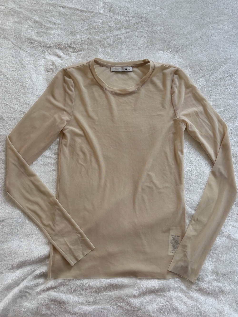 Aritzia Wilfred Free sheer long sleeve